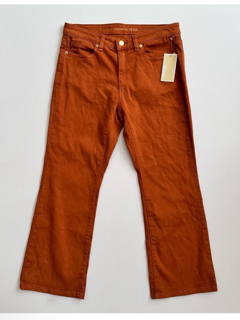Michael Kors Rust Straight Leg / Wide Leg Jeans Size 8